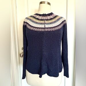 Vintage Fair Isle Zip Cardigan